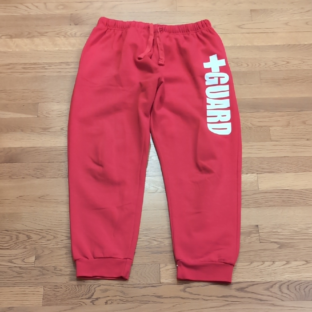 Blair Red and White Joggers with Athletic Fit